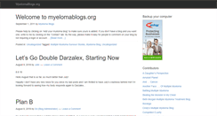 Desktop Screenshot of myelomablogs.org