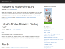 Tablet Screenshot of myelomablogs.org